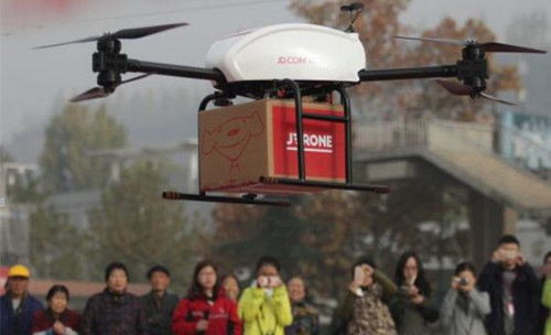 无人机在空中飞行示意图