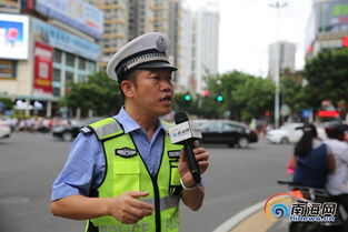 交警执法现场示意图