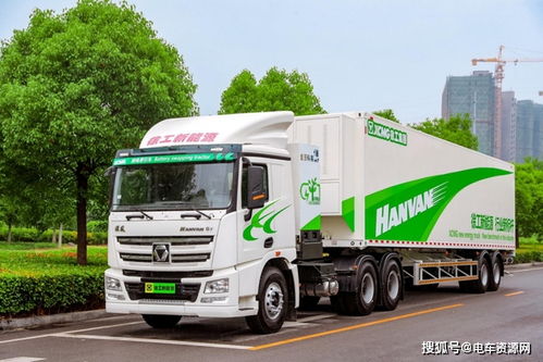 新能源重卡快速充电站实景图