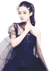 赵丽颖在电影拍摄现场认真工作的照片