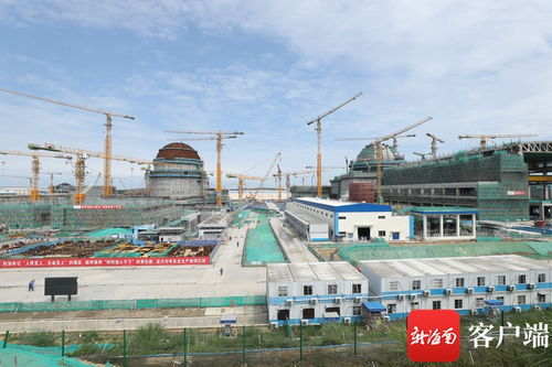 核电施工现场忙碌场景