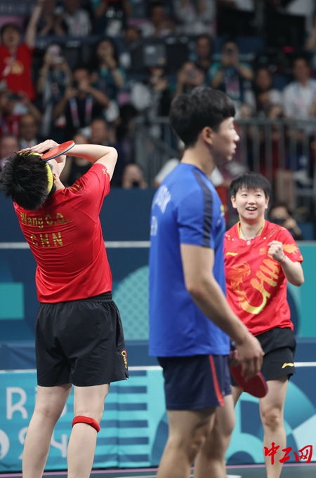 王楚钦孙颖莎3:1逆转日本组合，国乒混双再展王者风范！