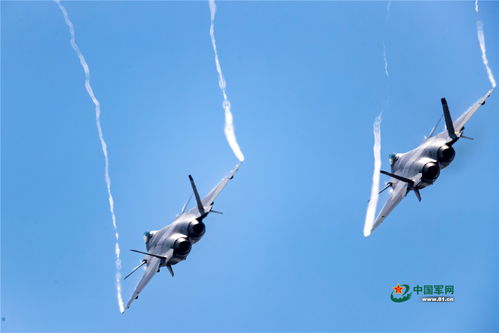歼20战机编队飞行表演