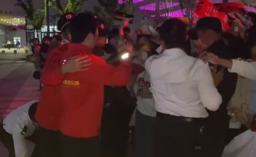 樊振东与球迷互动合影