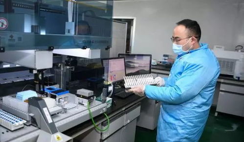 科研人员使用检测试剂盒