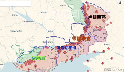 俄乌边境地图标注缓冲区设想区域