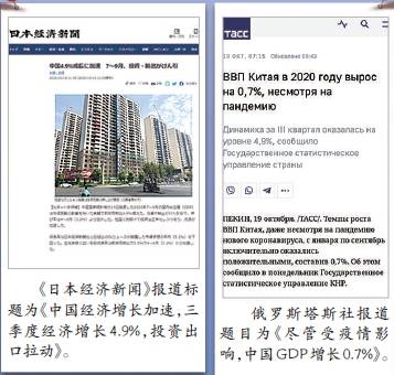 外国媒体对中国经济发展评论截图