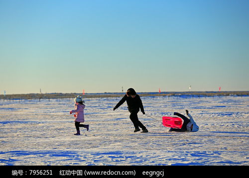 一家人海边游玩的安全场景