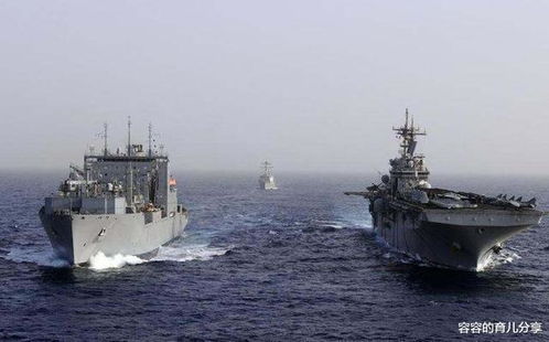 美军舰艇在红海航行