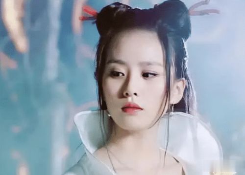 小龙女与书生月下对话场景插画