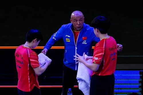 王楚钦与孙颖莎接受教练指导