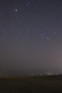 两位主角在海边民宿仰望星空投影