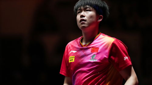 王楚钦在福冈总决赛比赛中