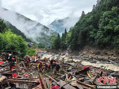 广西龙胜山洪灾害现场图片