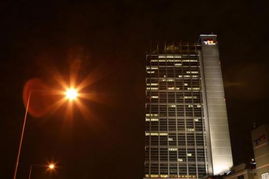 欧盟总部建筑夜景