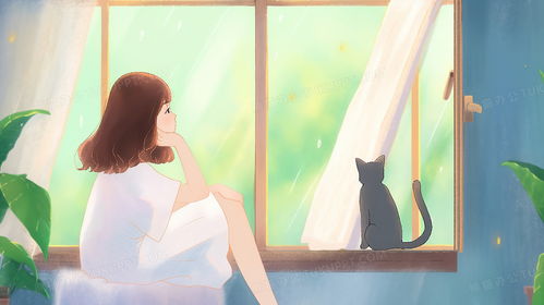 一位女性坐在窗边安静作画