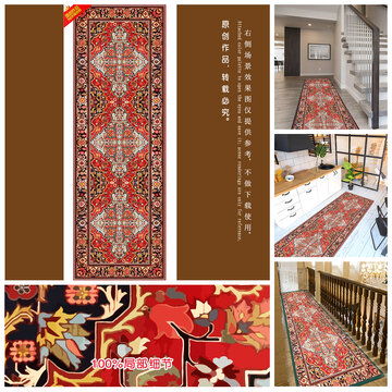 一组四季花卉的手绘作品