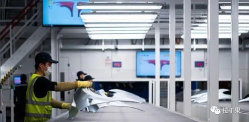 马斯克穿着工装坐在工厂地板上