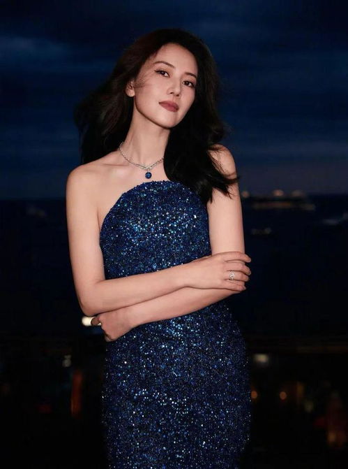 高圆圆戛纳红毯照片