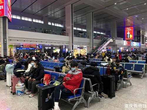 菜园坝火车站人流如织