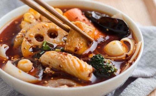 轻奢麻辣烫食材展示