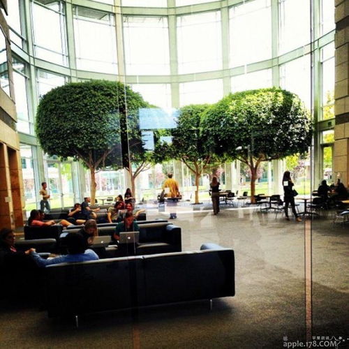 苹果公司总部与工厂对比图