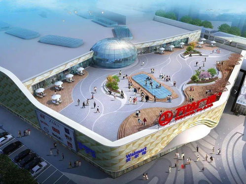 万达广场内部商场实景