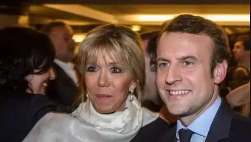 马克龙与妻子布丽吉特互动画面
