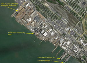 两艘航母并列停靠港口