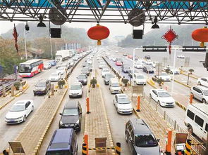 高速公路收费站车流情况