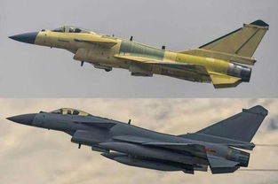 歼-10C与歼-16空中对抗训练