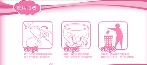 女生使用卫生巾产品场景海报