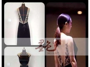 中式定制服装展示图