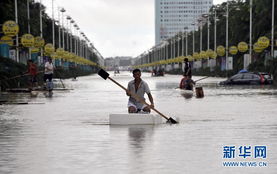 暴雨导致城市内涝