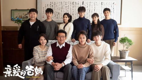 家庭成员讨论电视剧画面