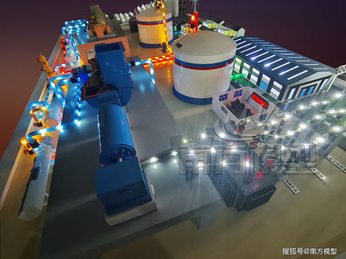 压缩空气储能设施模型展示图