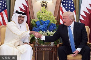 特朗普与卡塔尔领导人会晤