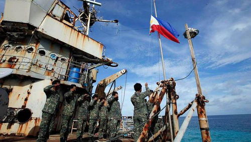 菲律宾总统马科斯参加军事演习