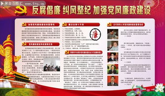 廉政教育宣传展板