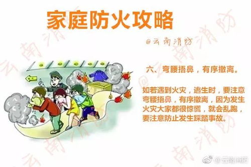 家庭防火宣传海报