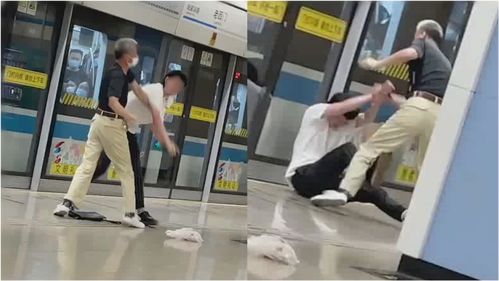 两名男生站在身高线前对比身高的照片