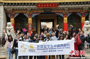 多国留学生合影照片