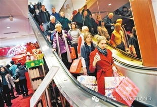 美国超市购物人群