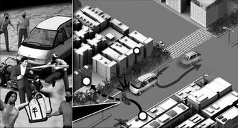 案发现场模拟图