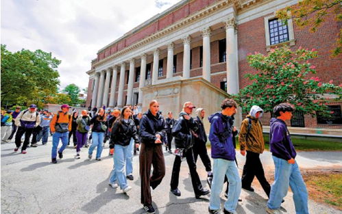 哈佛大学校园中的国际学生群体