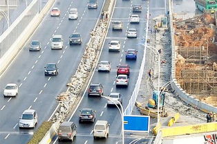 高架桥车道缩减示意图