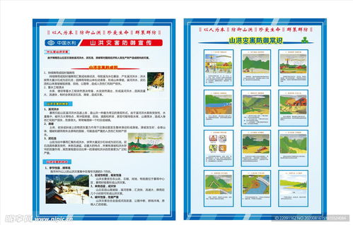 山洪避险宣传图示意图