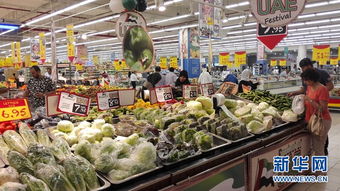 消费者在超市认真挑选蔬菜