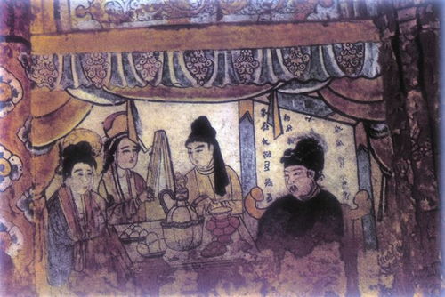 唐代壁画中的宫廷宴饮场景