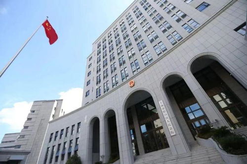 法院大楼外观阳光明媚